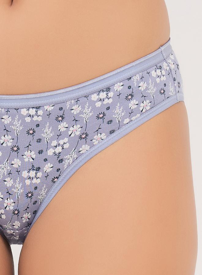 Clovia Pack of 3- Printed Low Waist Bikini - Cotton - Image 5